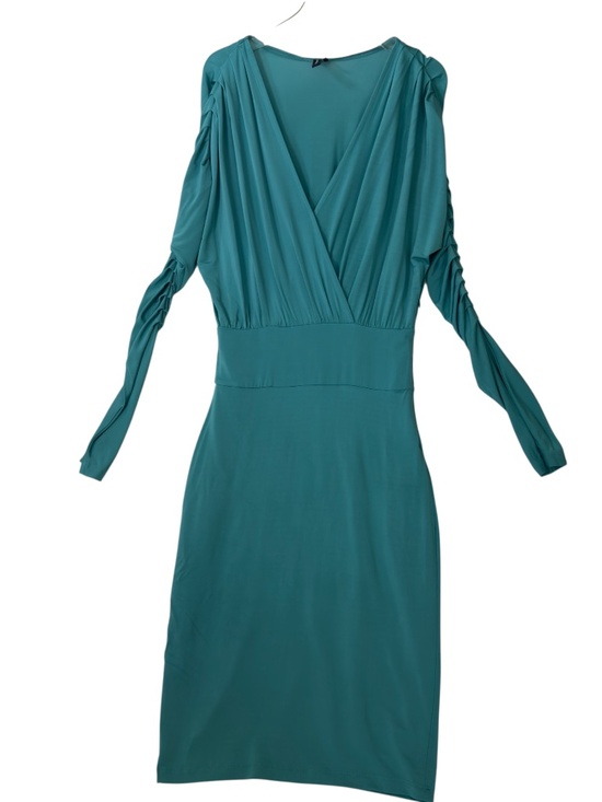 GUESS Marciano Long Draped Sleeves Women's Party/Cocktail Dress Green, Size XS - Picture 1 of 11